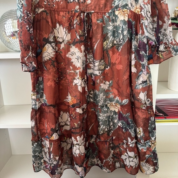 HEMANT & NANDITA Zeri Floral Peasant Dress - Picture 6 of 10